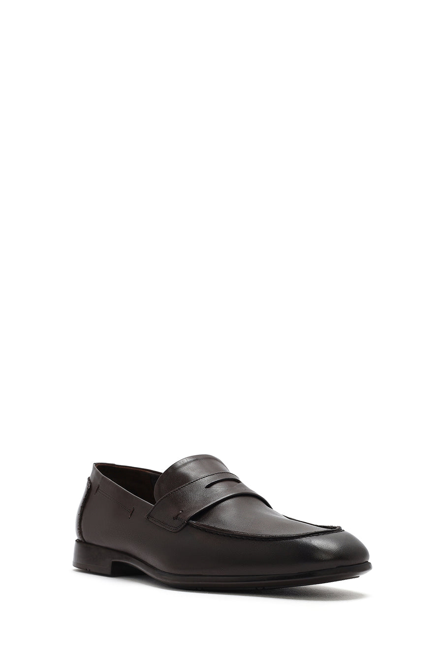Erkek Kahverengi Deri Casual Loafer