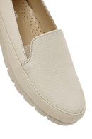 Kadın Krem Deri Konfor Loafer | Derimod