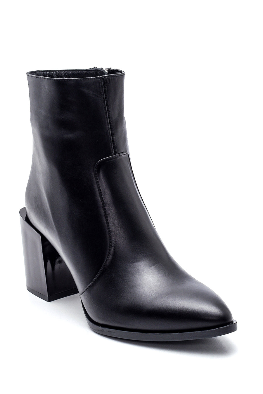 Women's Leather Heeled Boots