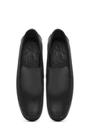 Men's Black Leather Casual Loafer | Derimod