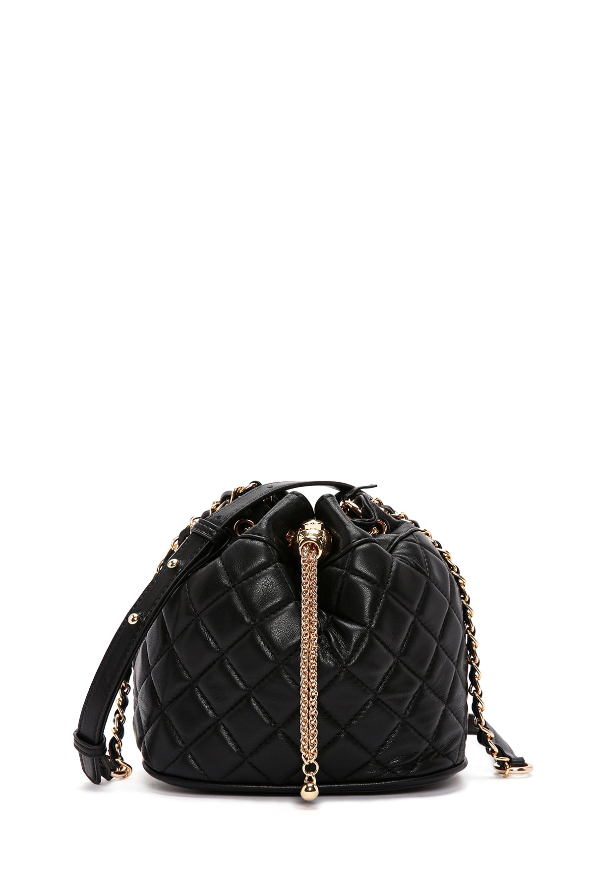 Women's Black Long Strap Quilted Crossbody Bag 24SBD2732KP | Derimod