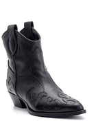 Women's Cowboy Leather Boots | Derimod