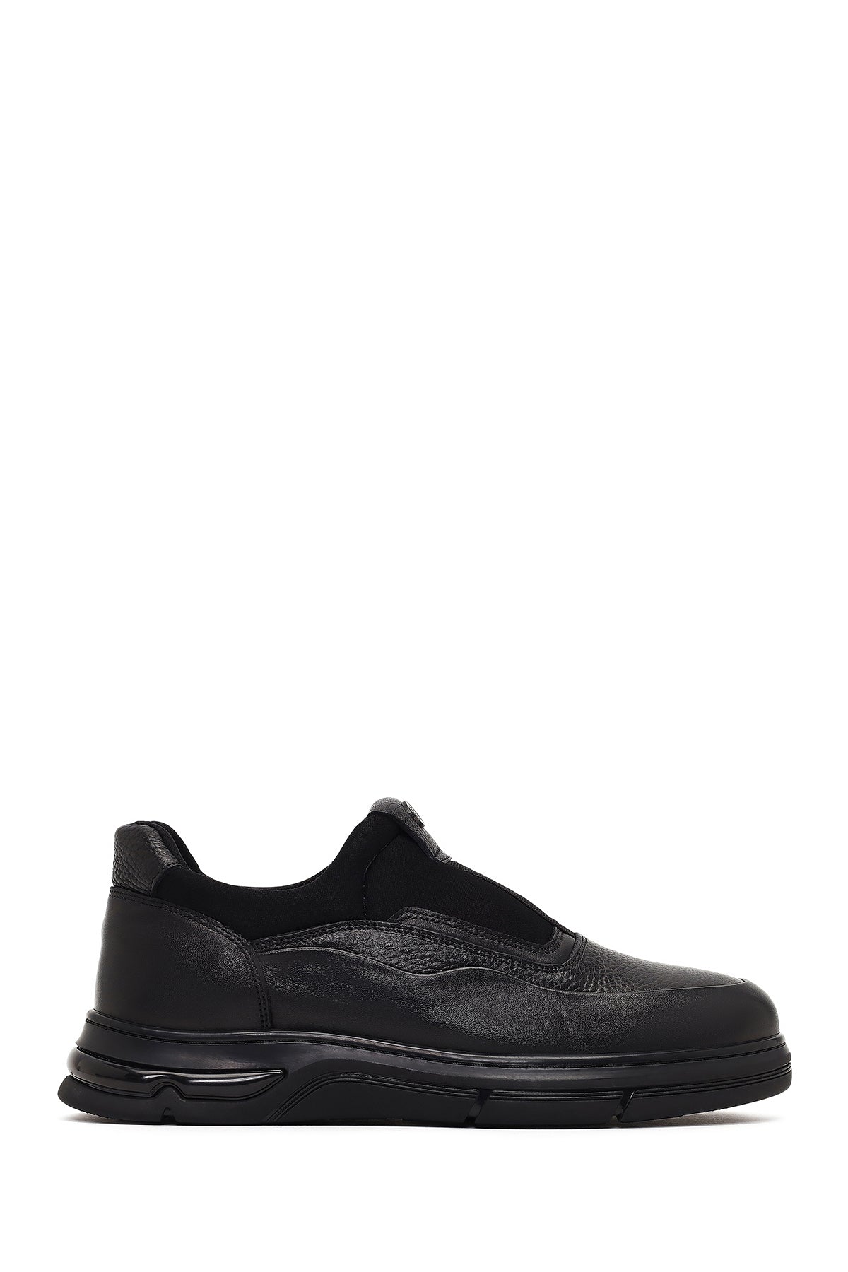 Erkek Siyah Deri Casual Comfort Sneaker 25WFD677714 | Derimod