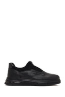 Erkek Siyah Deri Casual Comfort Sneaker | Derimod