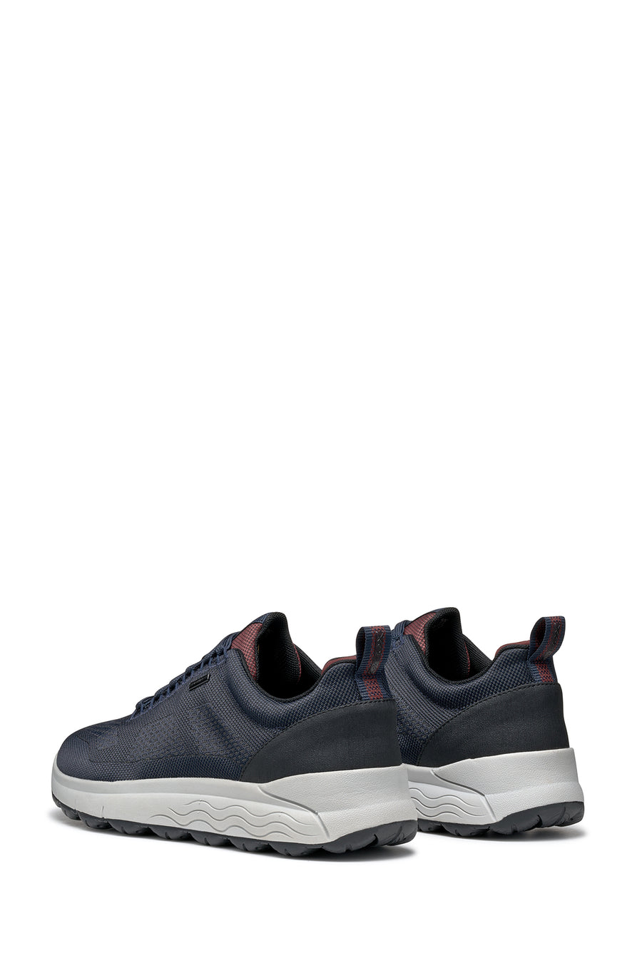 Geox Men's Navy Blue Spherica 4x4 Abx Laced Waterproof Leather Sneaker