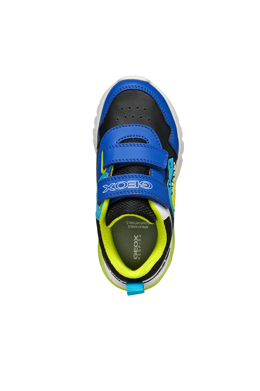 Geox Erkek Çocuk Mavi Ciberdron Bantlı Desenli Işık Detaylı Sneaker