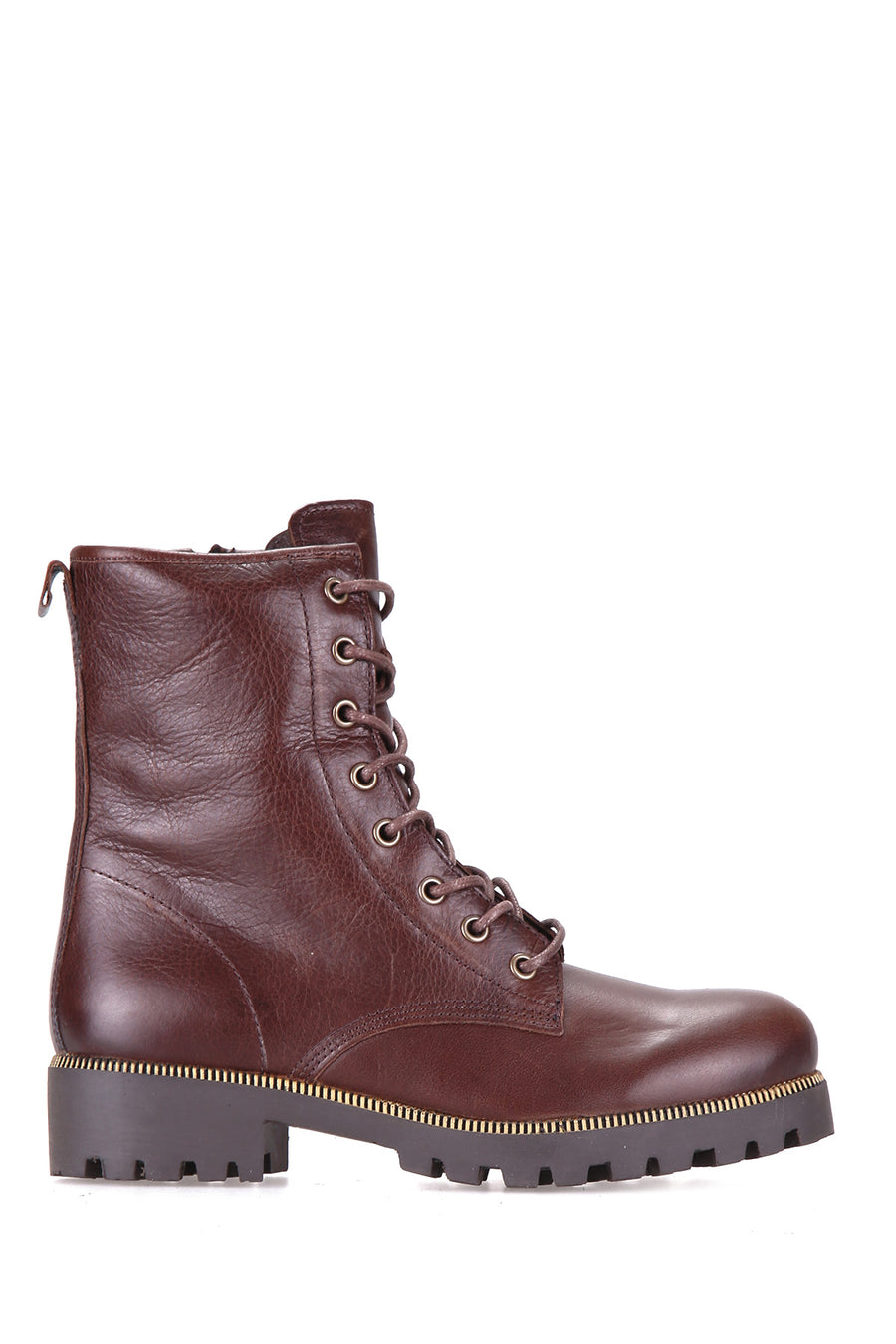 Lace-Up Women's Leather Boots