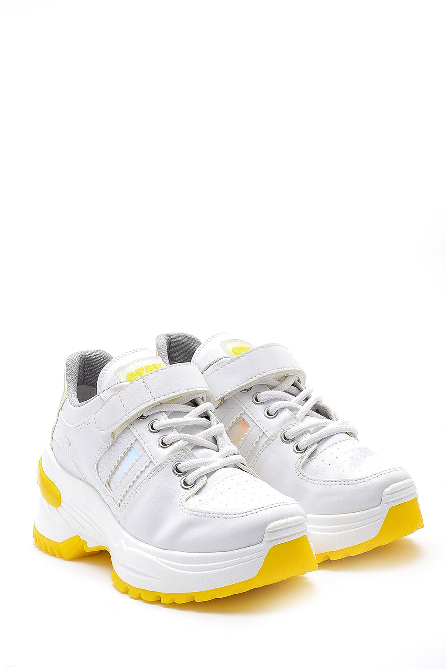 Kadın Yüksek Tabanlı Deri Sneaker