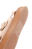 Women's Powder Leather Buckle Comfort Sandals | Derimod
