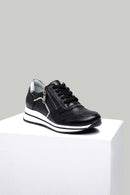 Yüksek Topuklu Kadın Deri Sneaker | Derimod