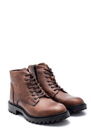 Men's Leather Zippered Boots | Derimod