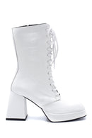 Women's Leather Lace Detailed Heeled Boots | Derimod