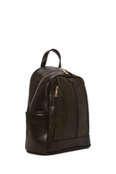 Woman Khaki Printed Casual Backpack | Derimod