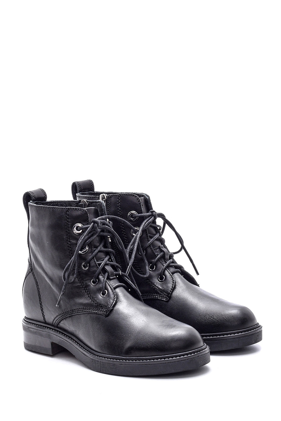 Women's Lace-Up Leather Boots