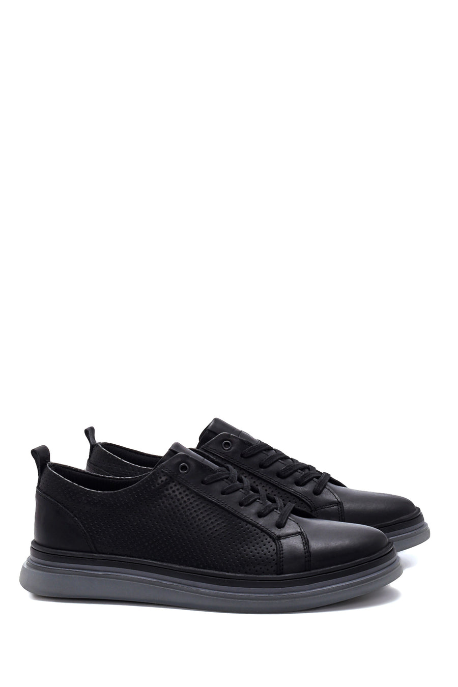 Erkek Deri Delikli Sneaker