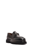 Men's Black Leather Casual Loafer | Derimod