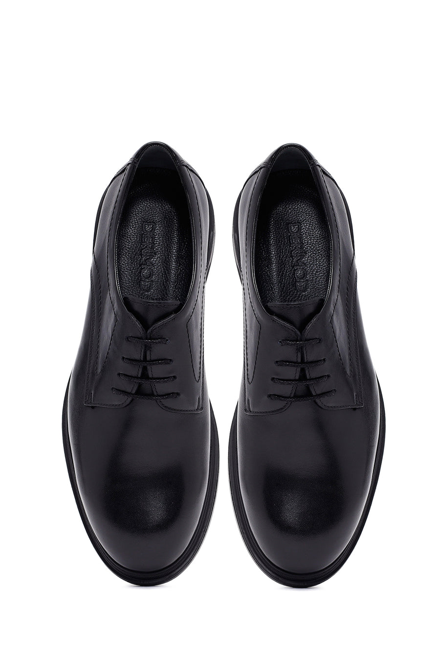 Men's Black Lace Up Leather Casual Shoes