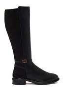 Woman Black Zip Closure Buckle Detailed Boots | Derimod