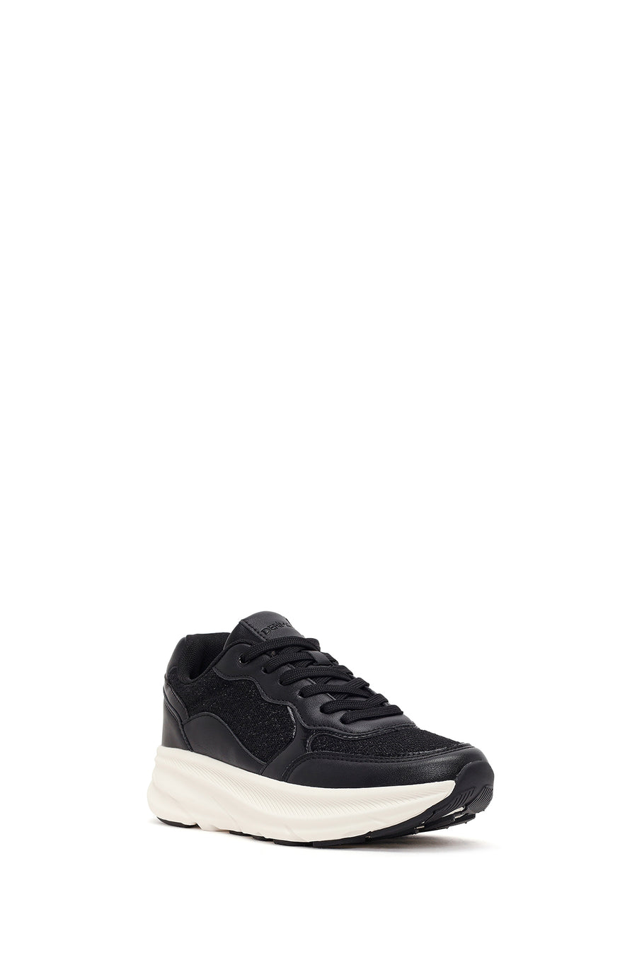 Kadın Siyah Bağcıklı Kalın Tabanlı Sneaker