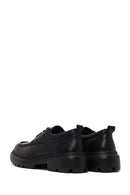 Men's Black Lace-Up Thick-Soled Leather Casual Shoe | Derimod