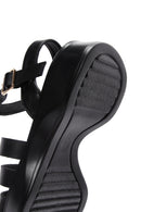 Women's Black Thick Soled Sandals | Derimod