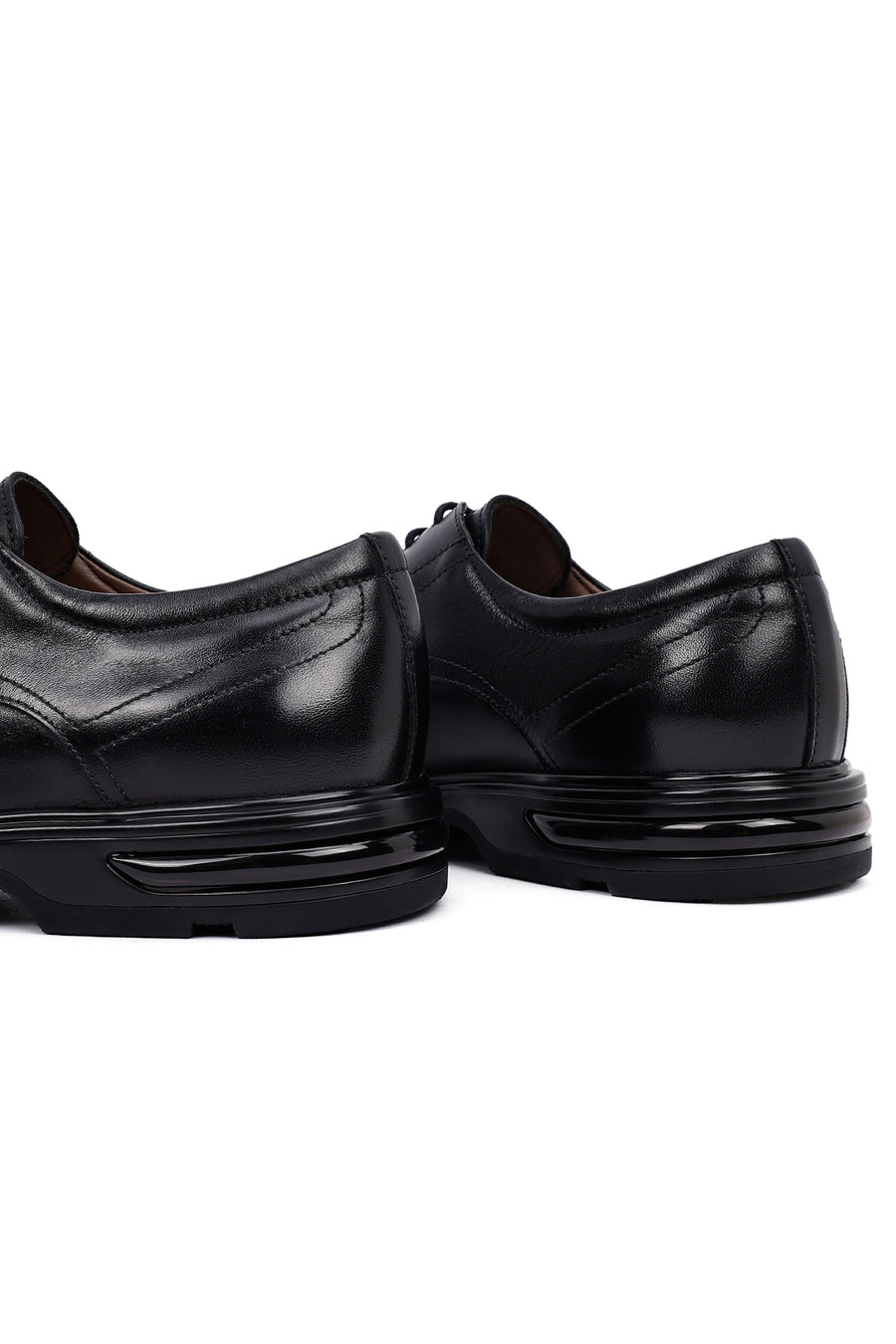 Men's Black Lace Up Leather Casual Shoes