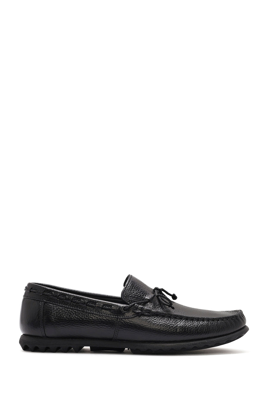 Men's Black Leather Casual Loafer 25SFD6302FT | Derimod