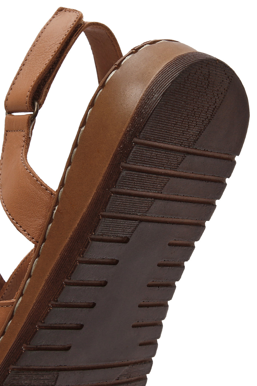 Kadın Taba Deri Comfort Sandalet