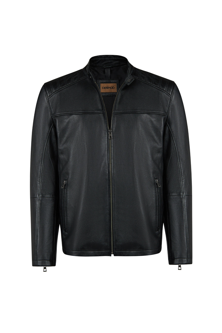 Romeo Male Black Hooded Leather Coats