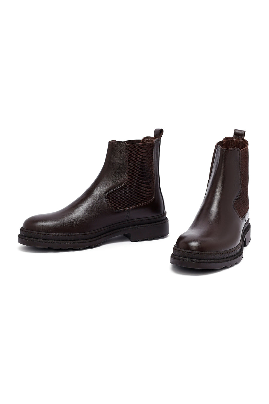 Male Brown Leather Chelsea Boots