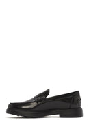 Male Black Leather Loafer | Derimod