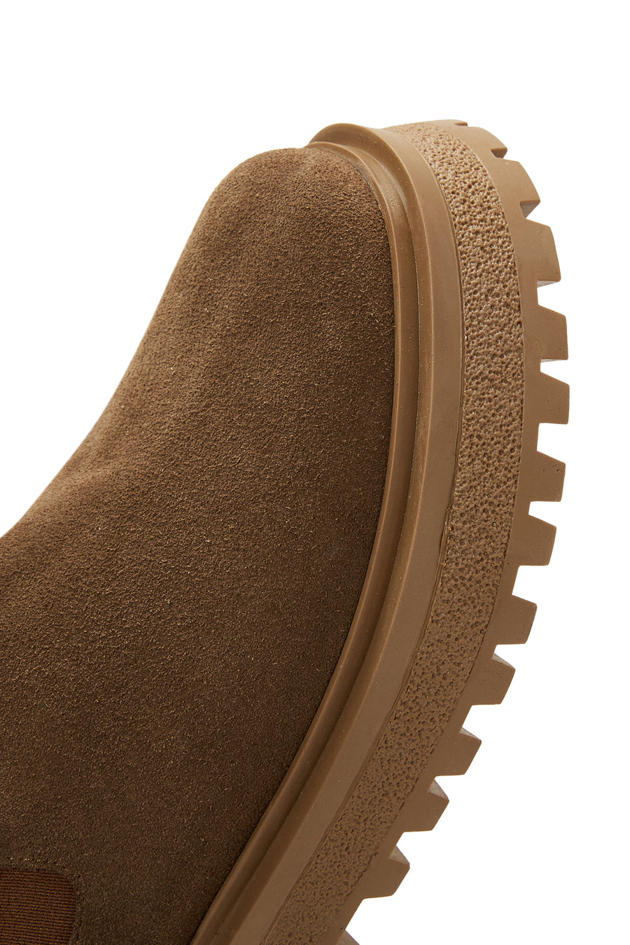 Women's Tan Suede Leather Chelsea Boots