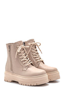 Women's Leather Thick Soled Boots | Derimod