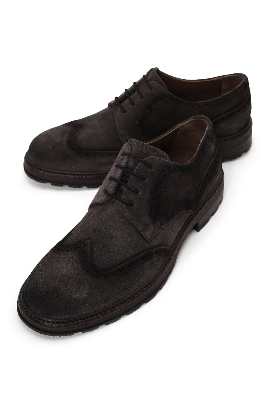 Male Anthracite Lace-up Suede Casual Shoes