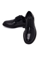 Male Black Lace-up Leather Casual Shoes | Derimod