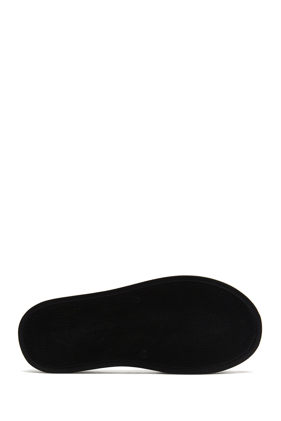 Women's Black Leather Braided Comfort Slippers