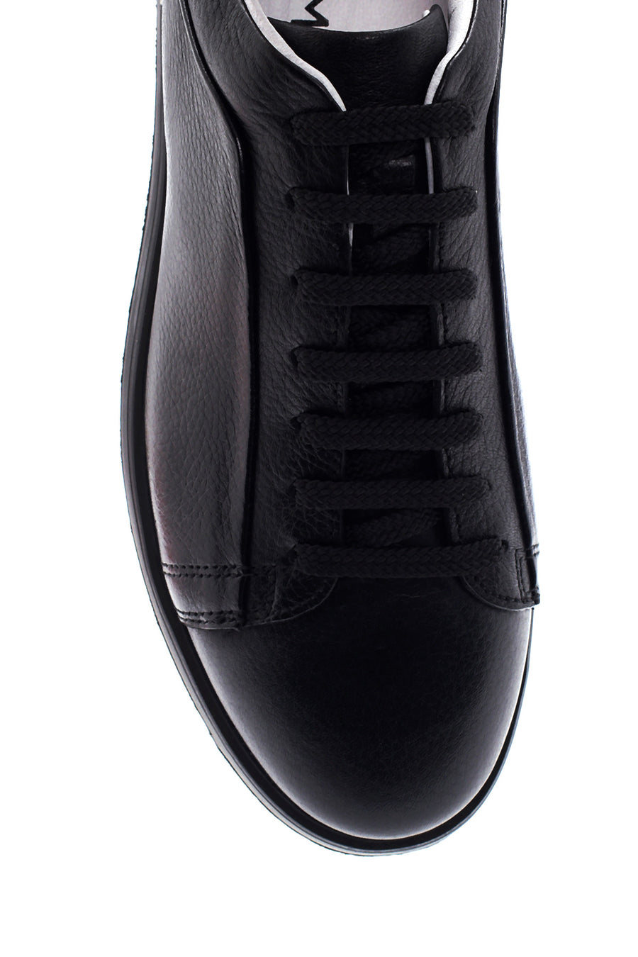 Men's Black Leather Sneaker