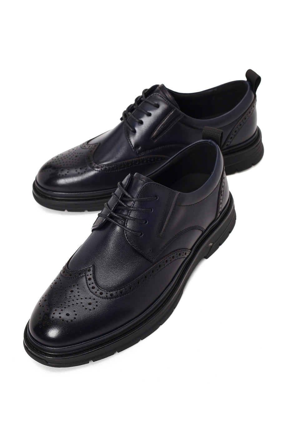 Derimod Fly Male Navy Lace-up Leather Casual Shoes