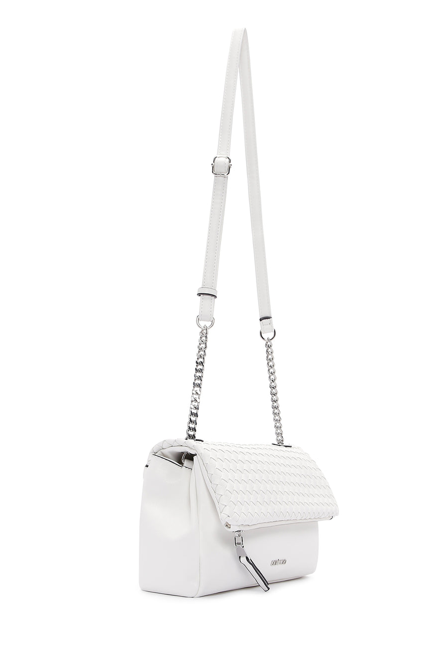 Women's White Long Strap Crossbody Bag