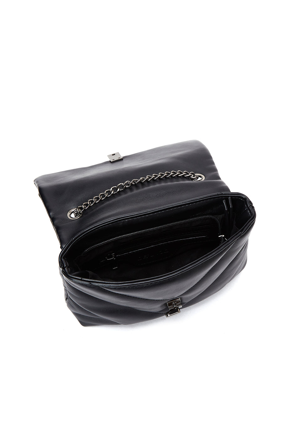 Women's Black Quilted Shoulder Bag