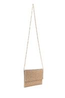 Woman Pink Chain-Strap Embellished Evening Bag | Derimod