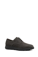 Geox Men's Mink Spherica Ec10 Lace-Up Suede Leather Casual Shoes | Derimod