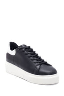 Women's Black Thick Soled Sneaker | Derimod