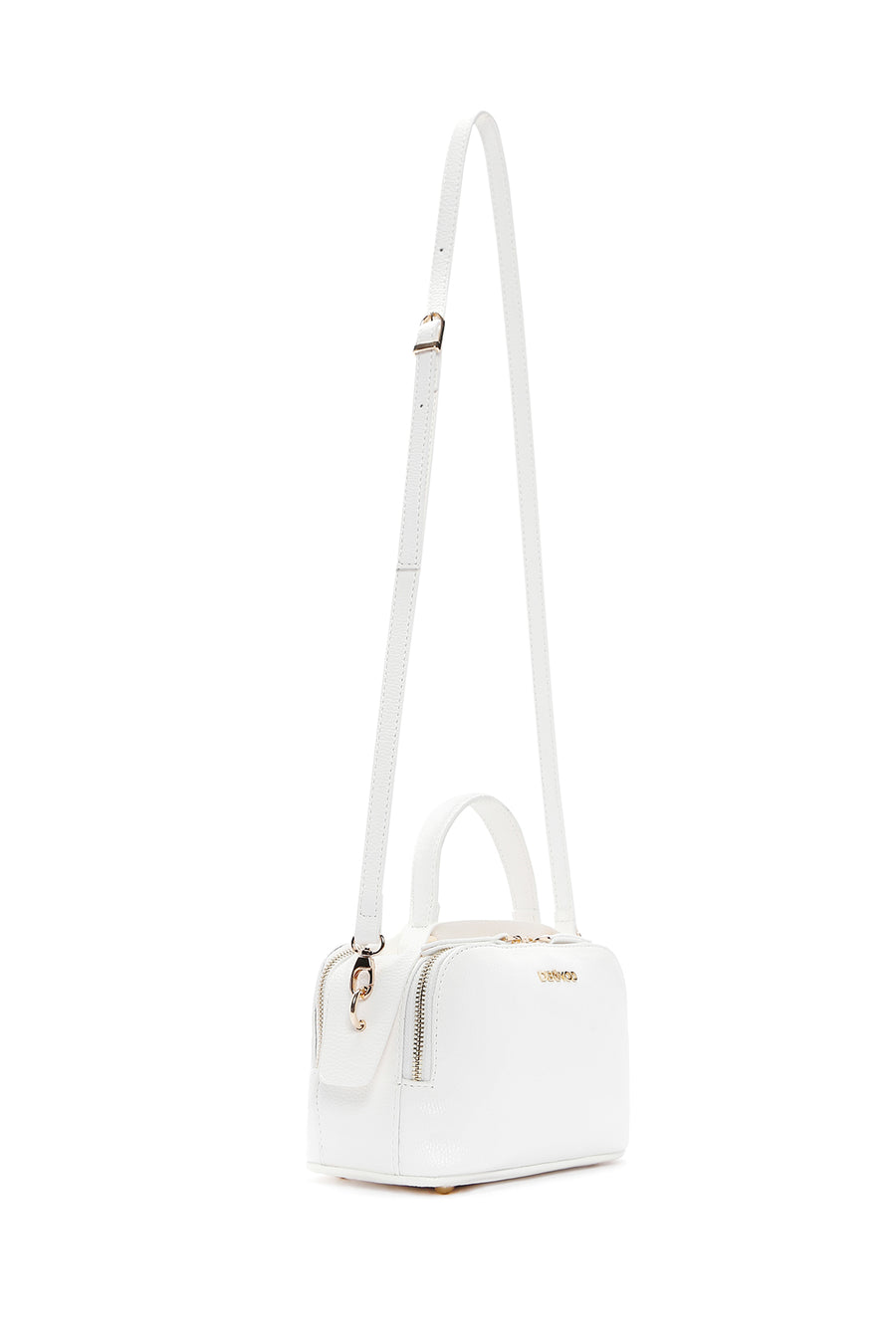 Women's White Long Strap Crossbody Bag
