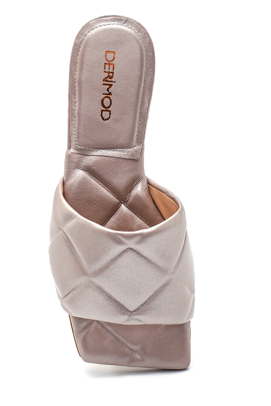 Women's Mink Leather Casual Flat Slippers