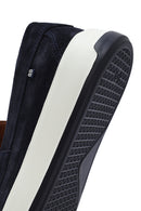 Men's Navy Blue Suede Leather Casual Loafer | Derimod