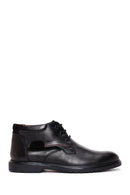 Men's Black Leather Casual Boots | Derimod