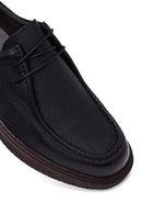 Male Black Lace-up Leather Casual Shoes | Derimod