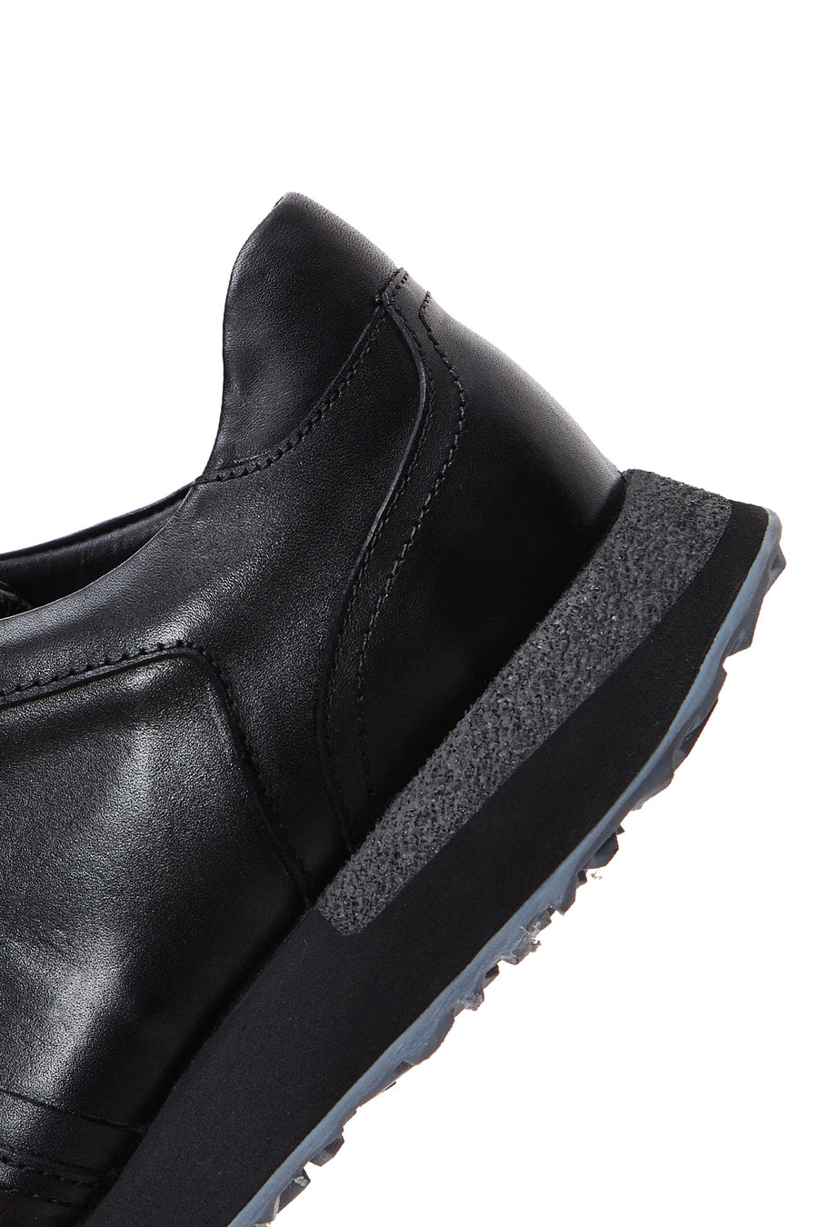 Men's Black Leather Sneaker