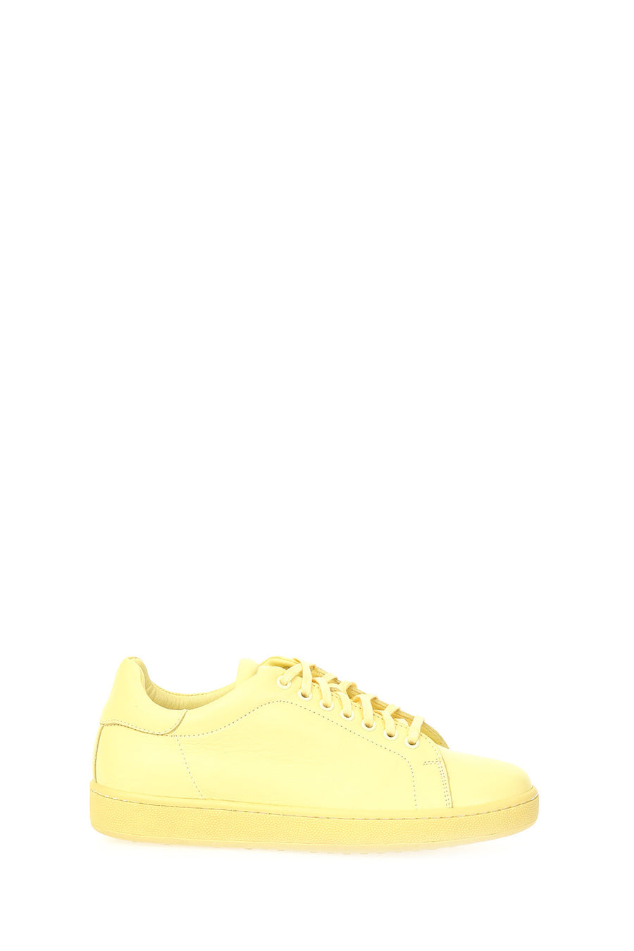 Yellow Women's Leather Sneaker